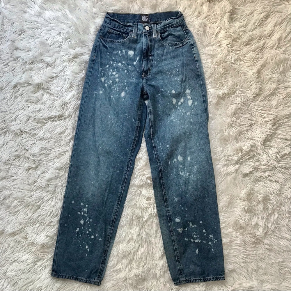 BDG Bleach Splattered High Rise Baggy Jeans Size 25